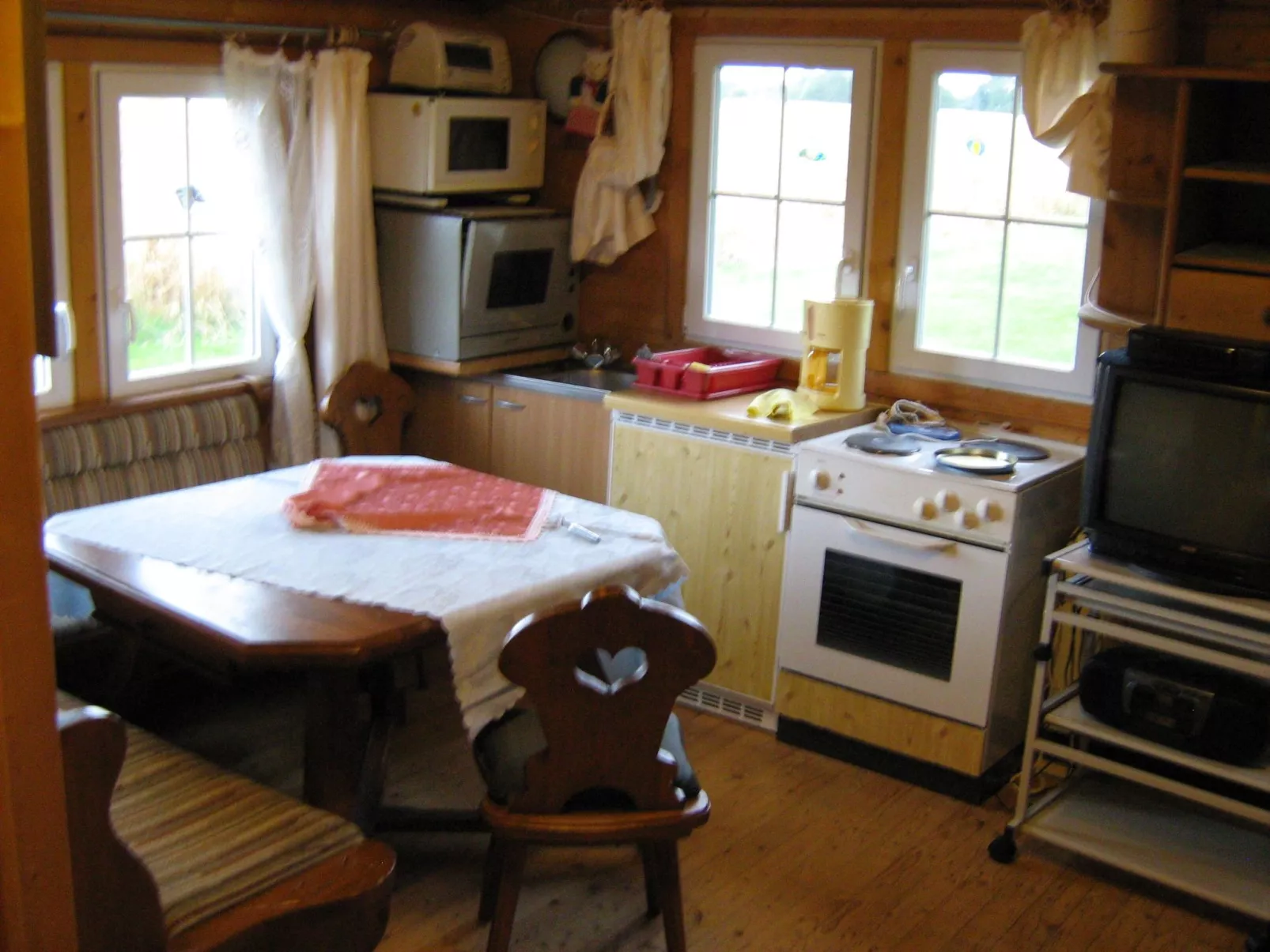 Blockhaus für fünf Personen-Binnen