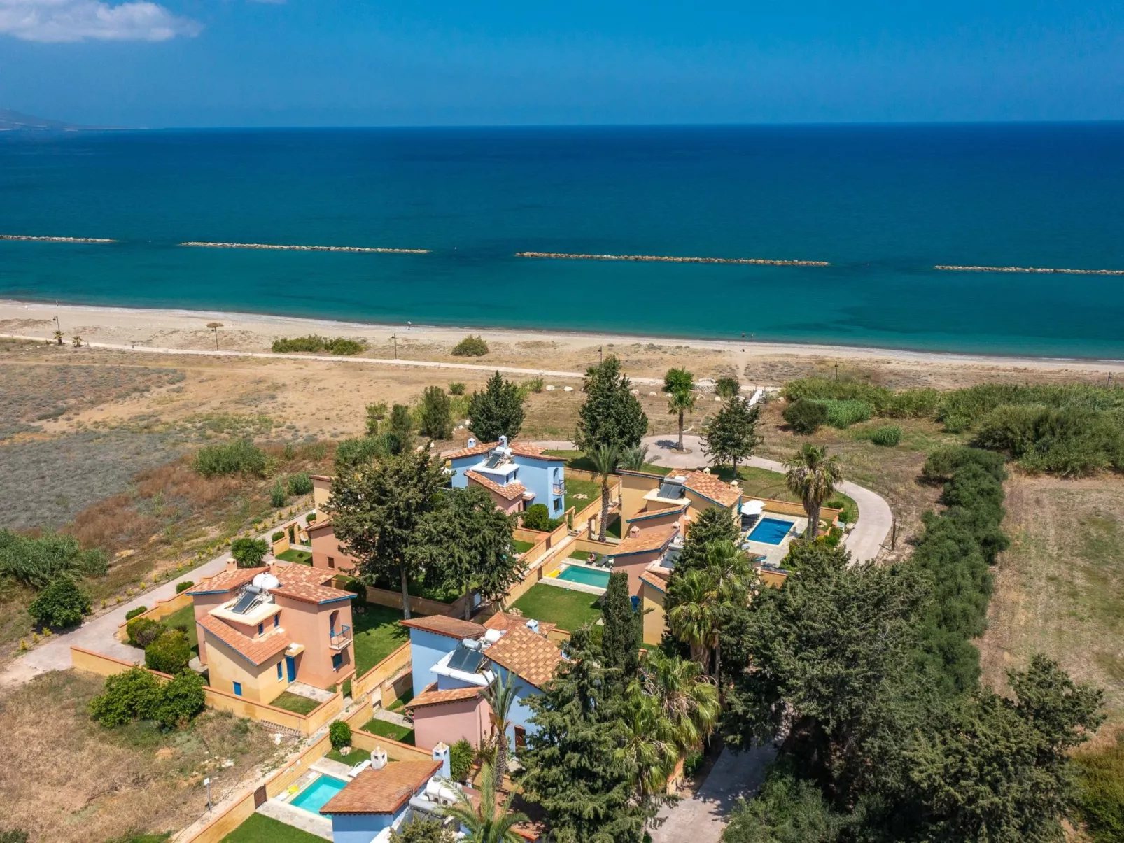 Schönes Ferienhaus mit Balkon in Polis Chrysochous-Buiten