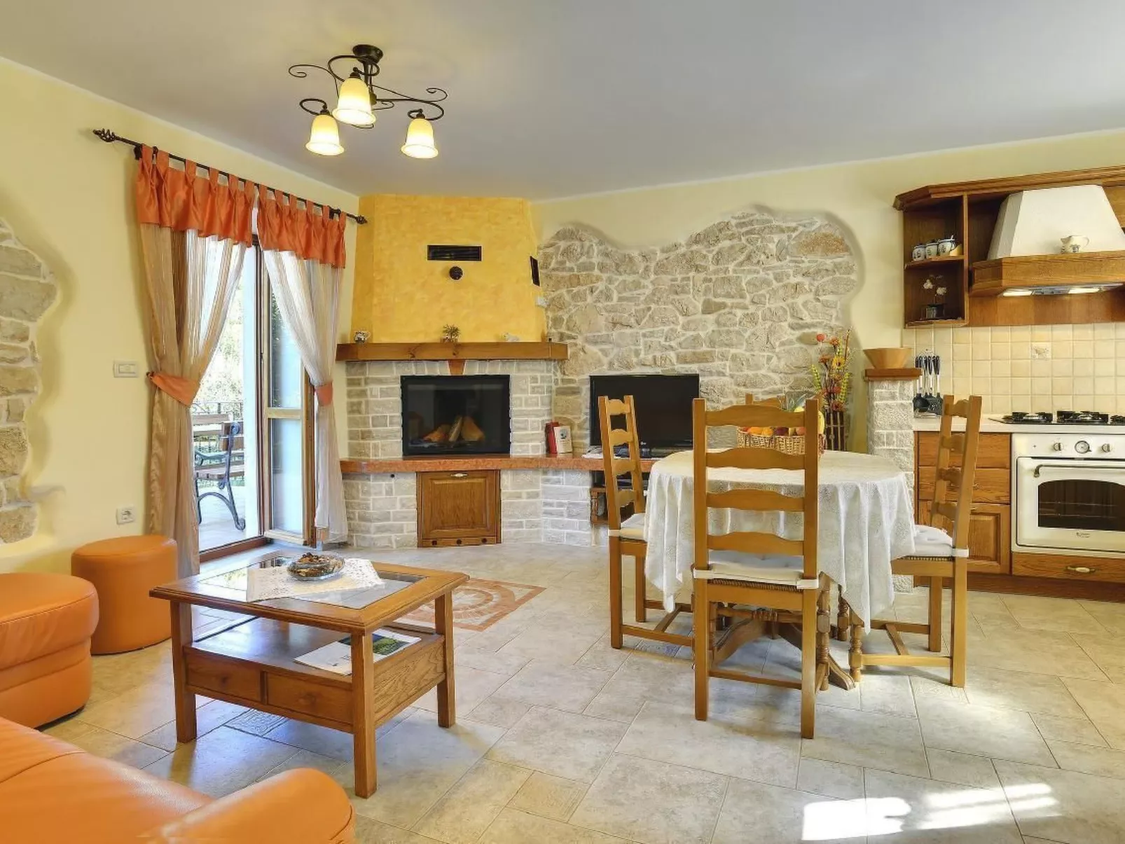 Appartement in Rakalj mit Großem Garten und Panoramablick-Image-tags.info