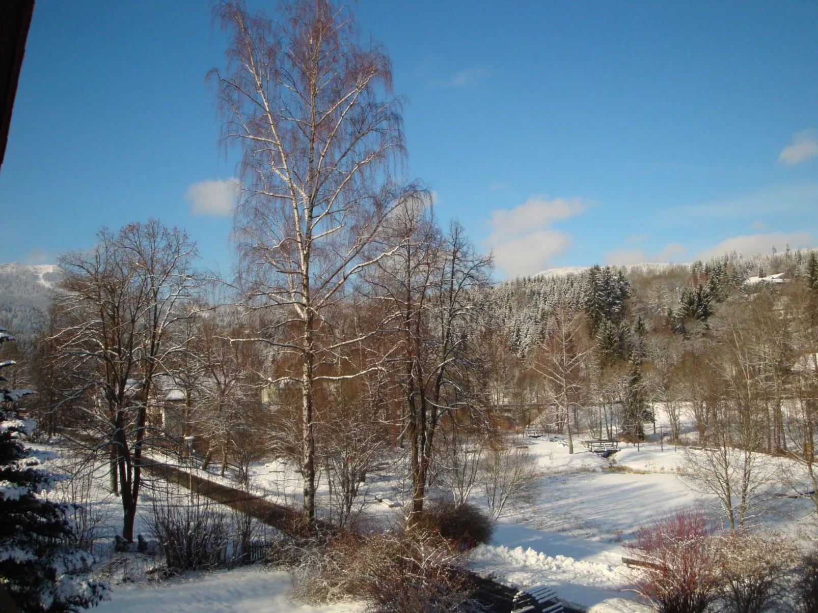 Abendrot in Bayerisch Eisenstein-Buiten