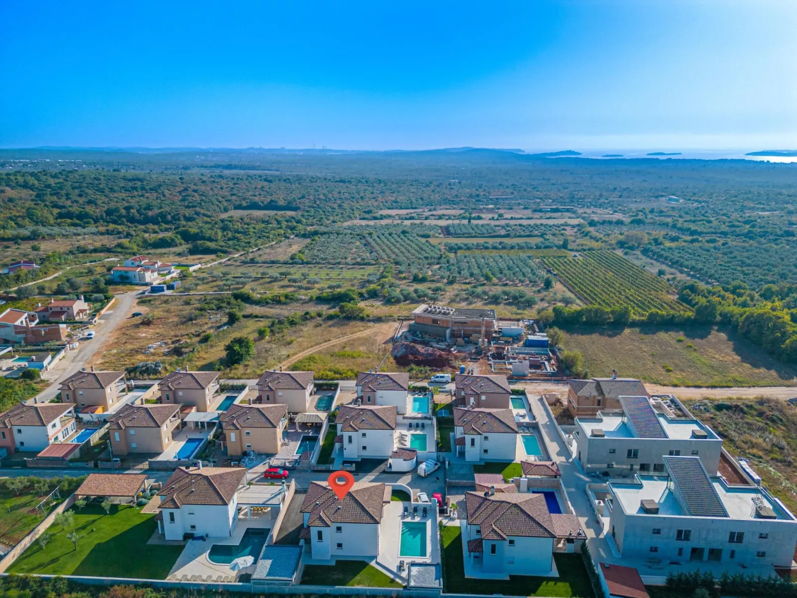 Ferienvilla "Villa Dvor" mit privatem Pool-Buiten