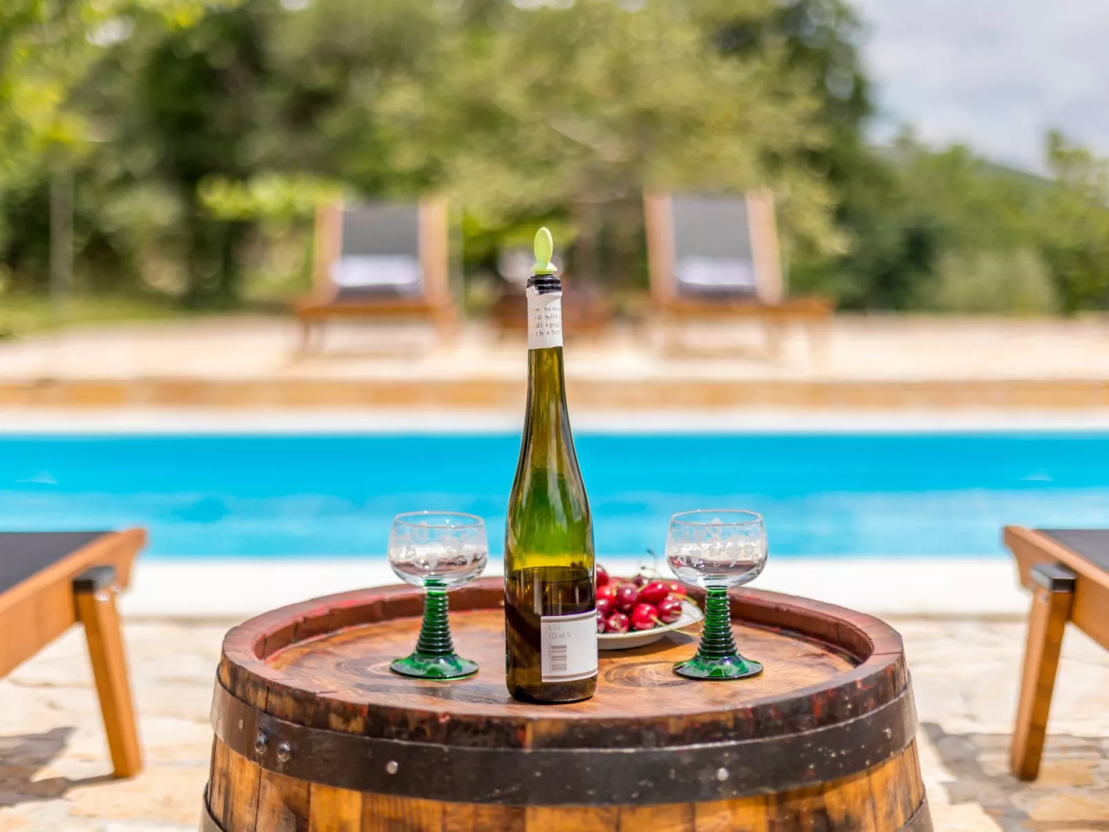 Villa Podrugovi Dvori mit Pool-Buiten