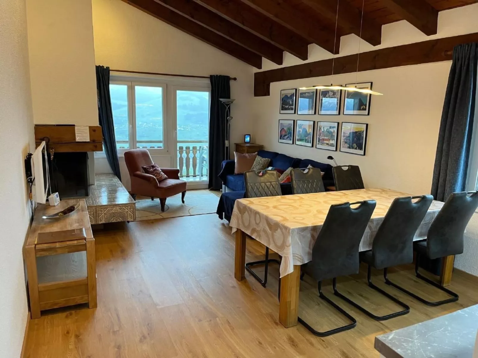 Aparthaus Surselva, direkt an der Skipiste-Binnen