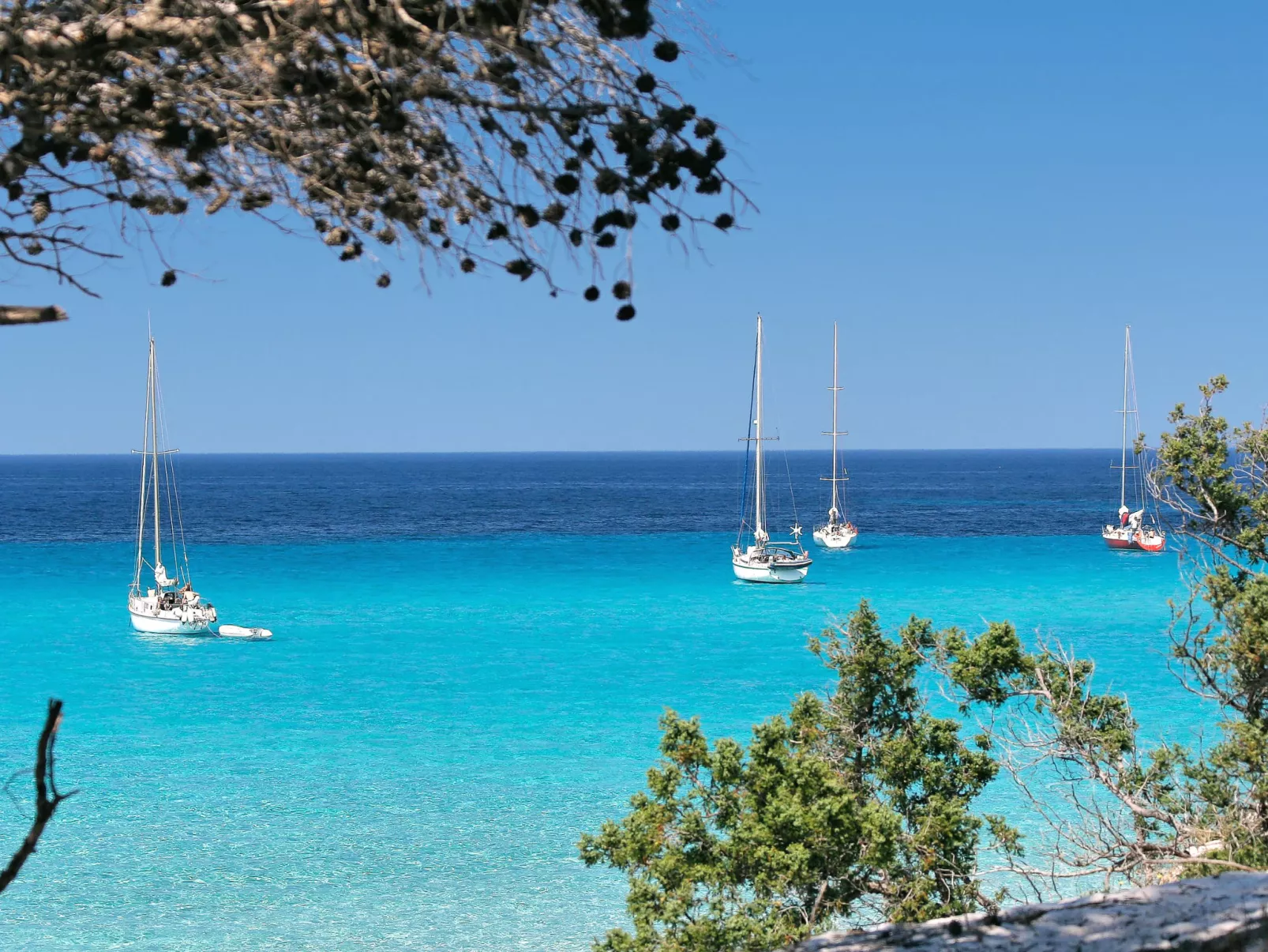 Pont de bateau, Meerblick mit privatem Pool-Omgeving
