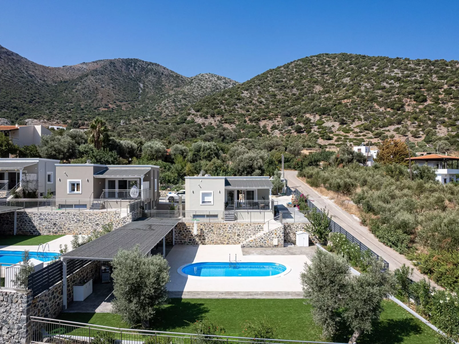 Haus in Vlichada mit tragbarem Barbecue-Buiten