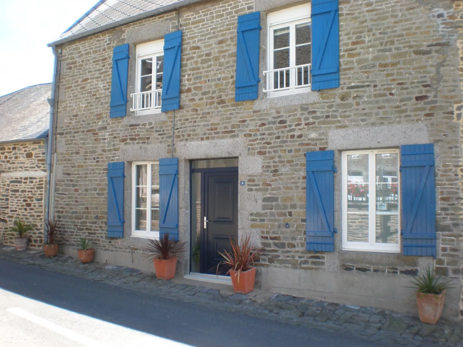 Gite Pamphilienne mit Blick auf Mont Saint Michel-Buiten