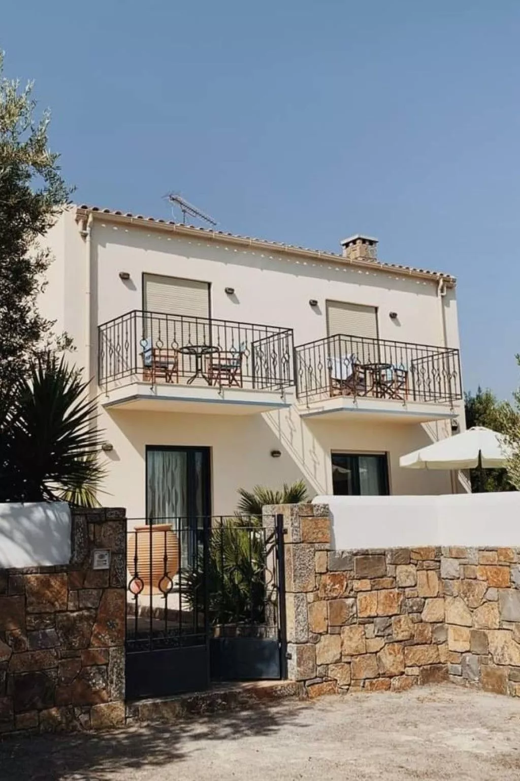 Nefeli Blue Villa in altem Olivenhain, Meerblick-Binnen