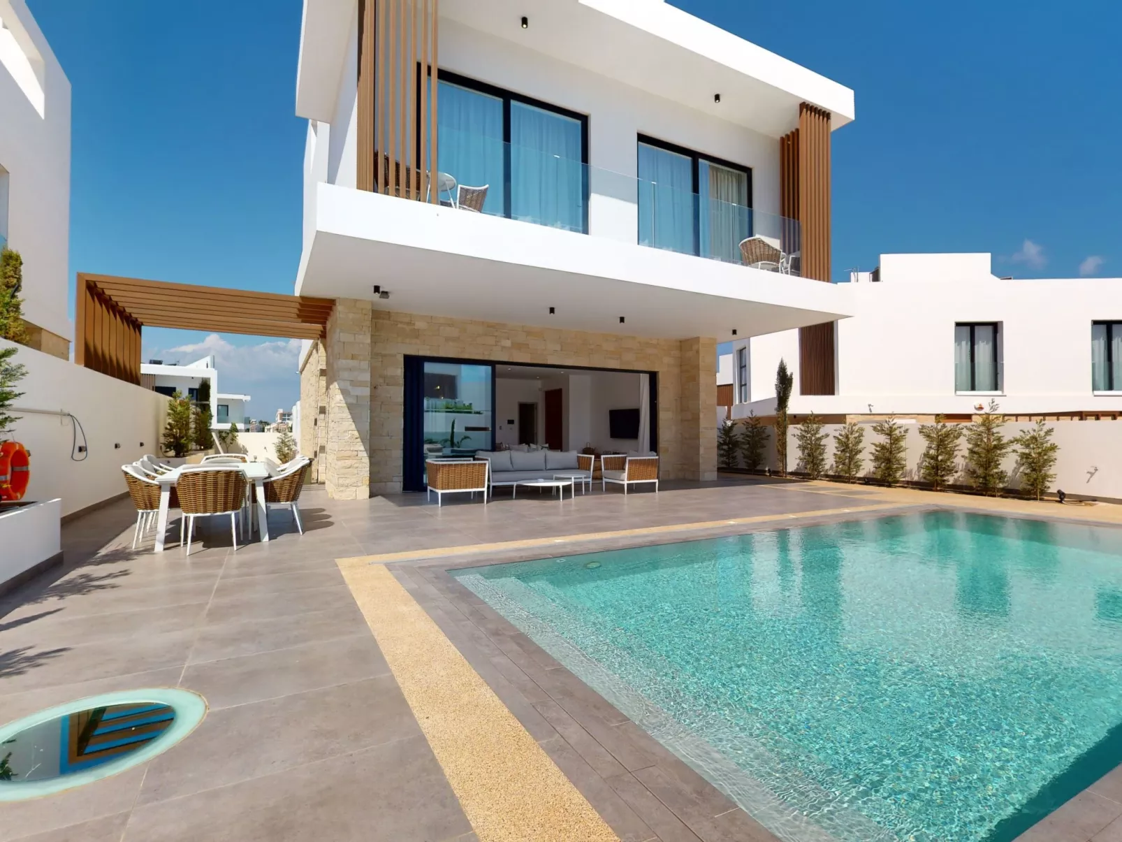 Periyiali Resort - Seitlicher Meerblick Villa Erato - 19-Binnen