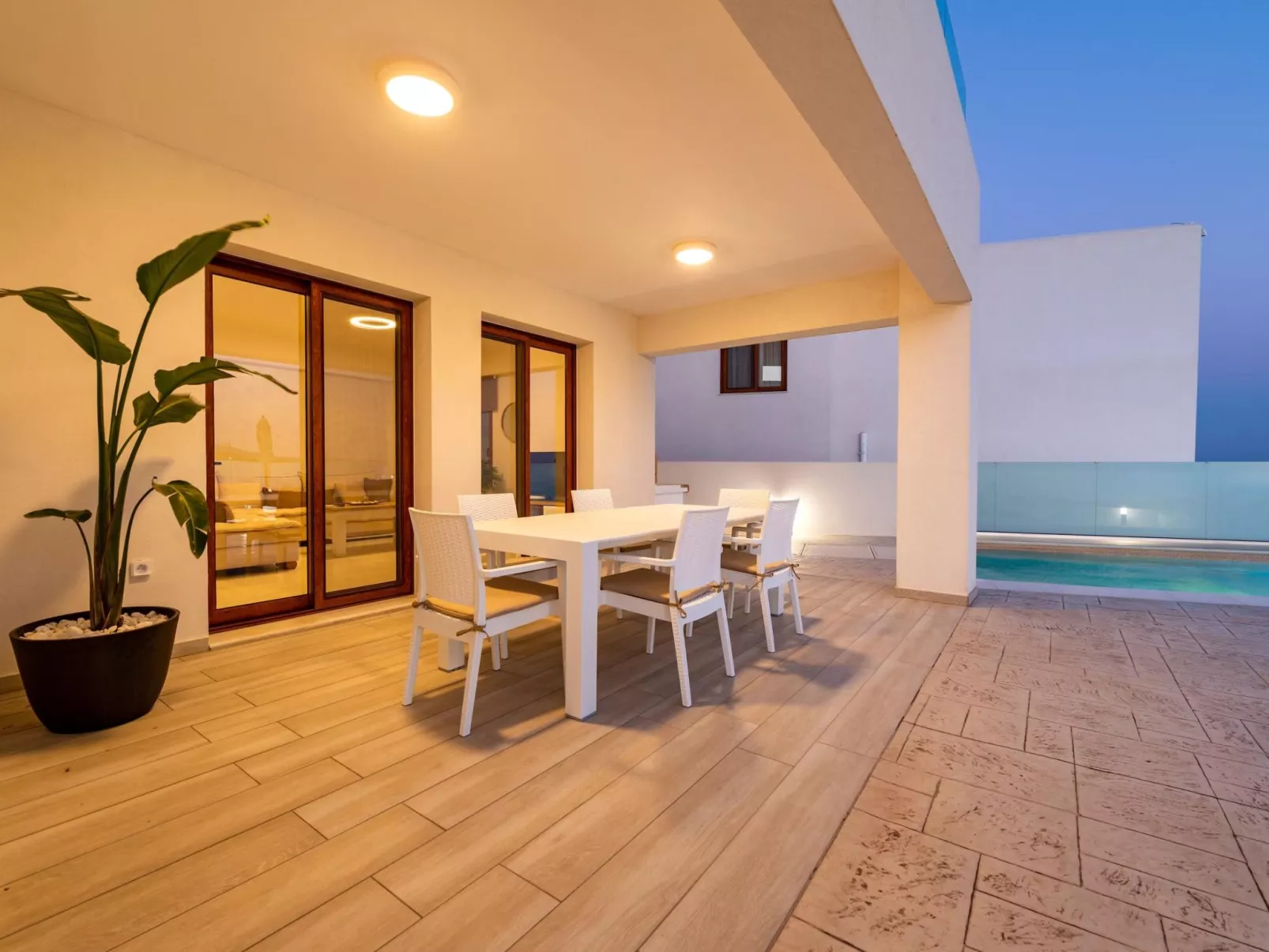 Traditionelle griechische Ferienvilla Eventide-Buiten