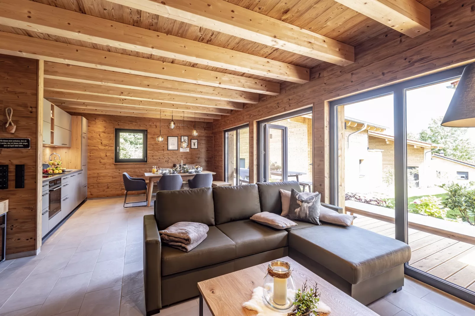 Chalet mit Sauna-Woonkamer