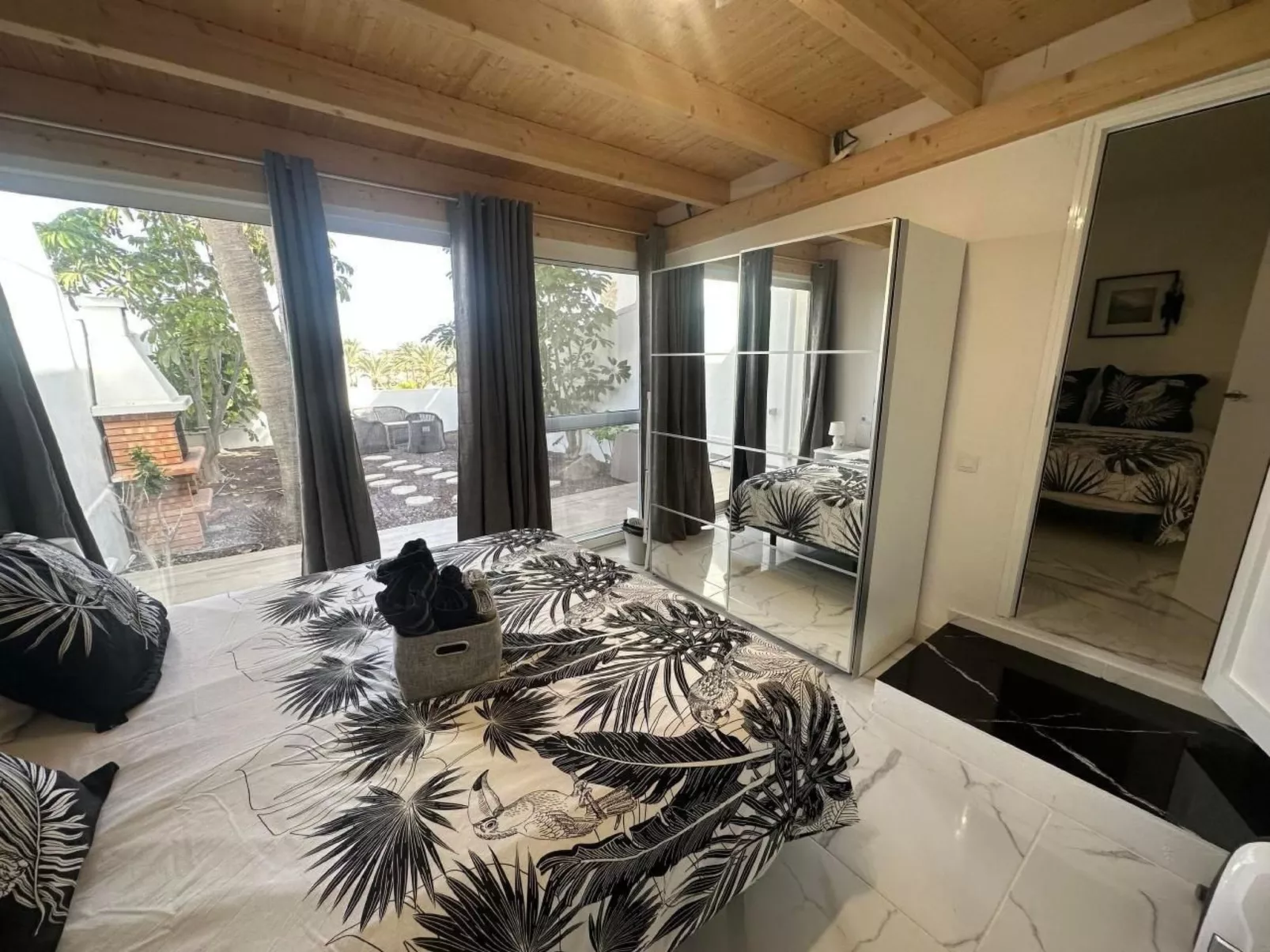 Costa Calma mit Garten, am Strand-Binnen