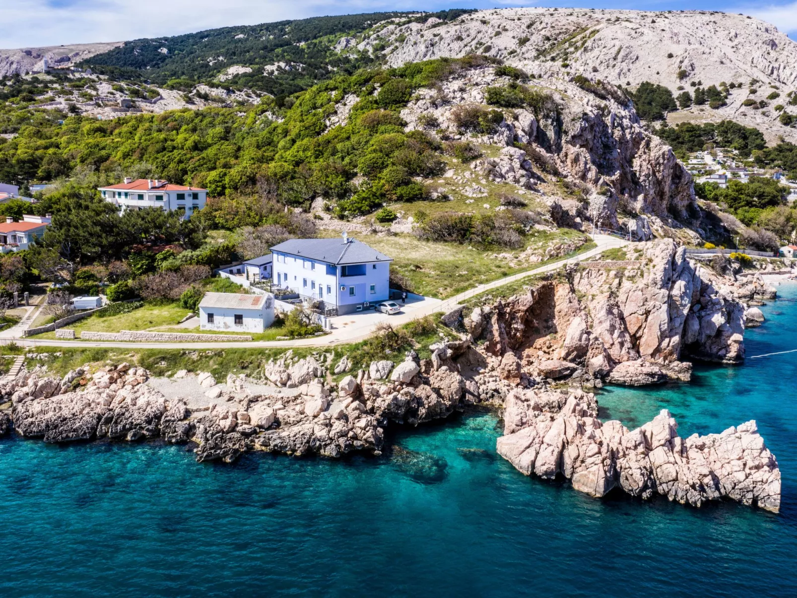 In Baška mit Eigenem Balkon-Binnen