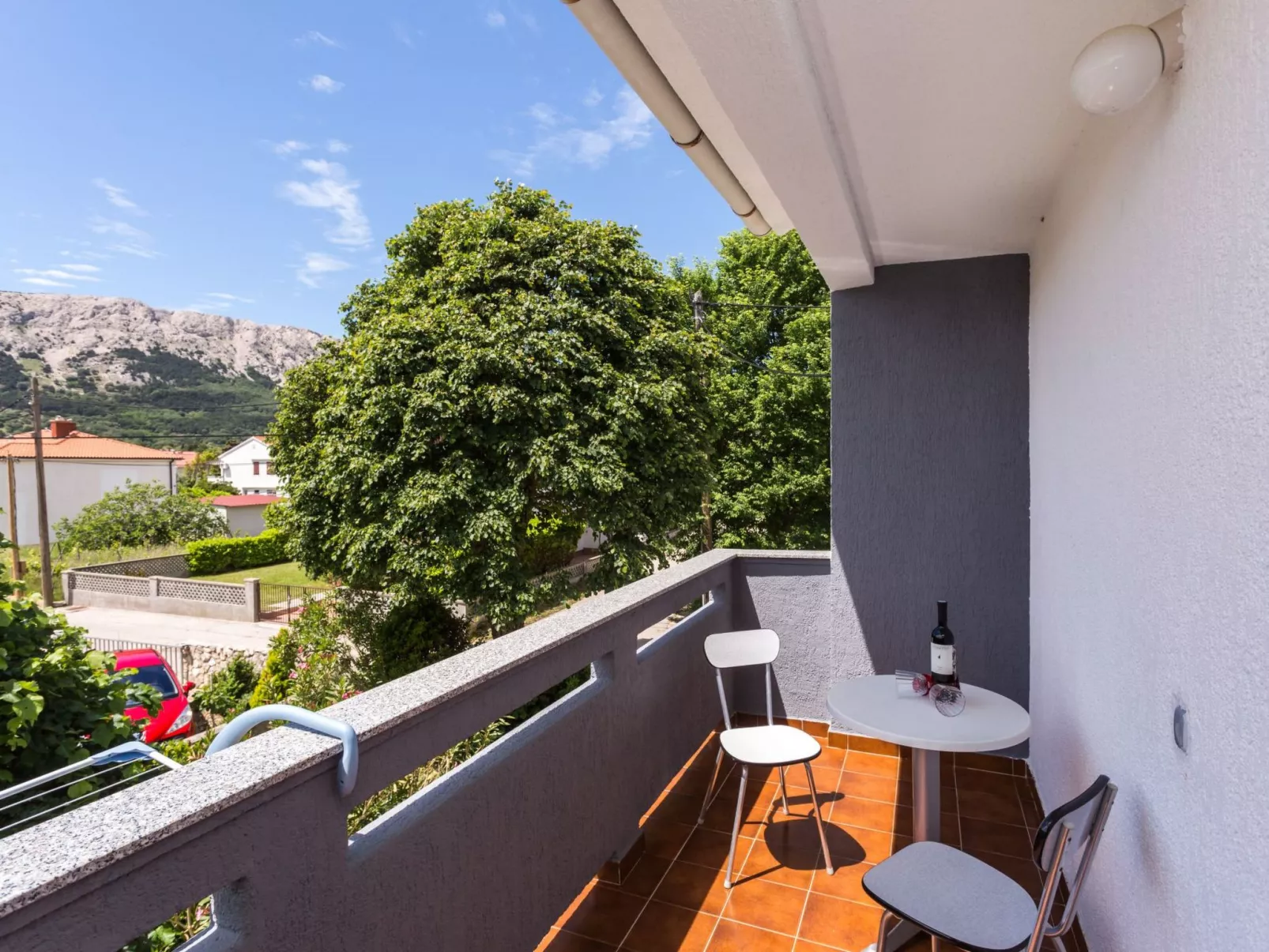 Appartement in Baška mit Eigenem Balkon-Buiten