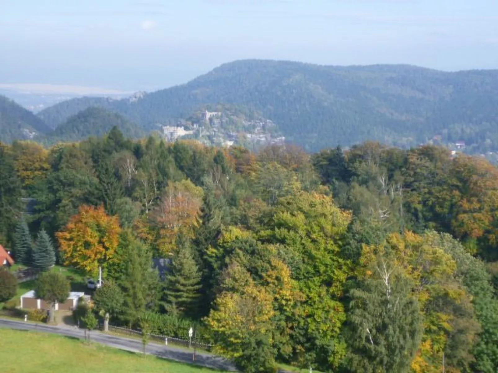 Studio-Appartement mit Bergblick-Buiten
