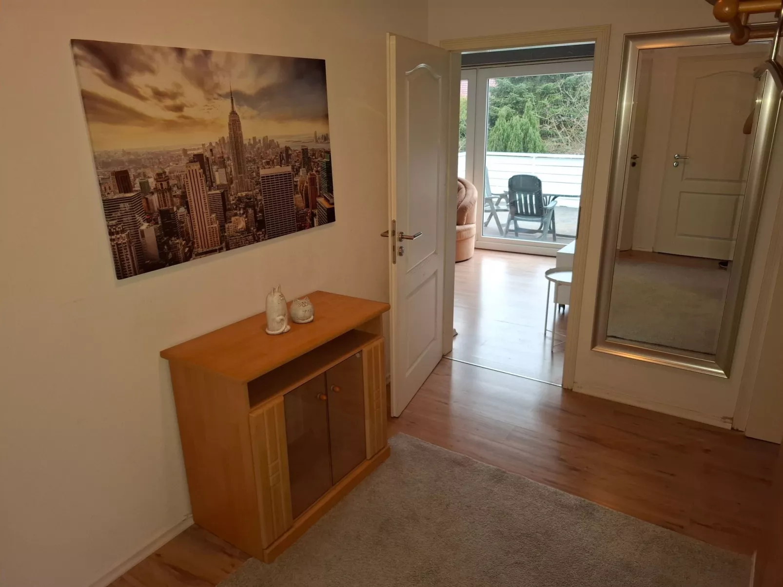 Private Ferienwohnung in Nordenham, großer Balkon-Binnen