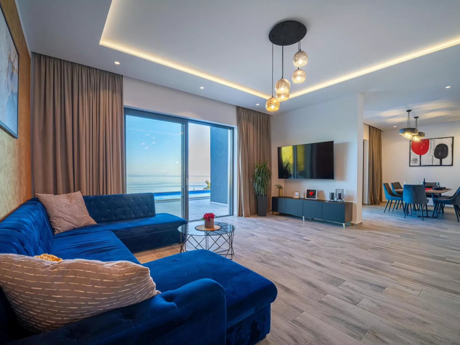 Schönes Ferienhaus Villa Ziganto-Binnen