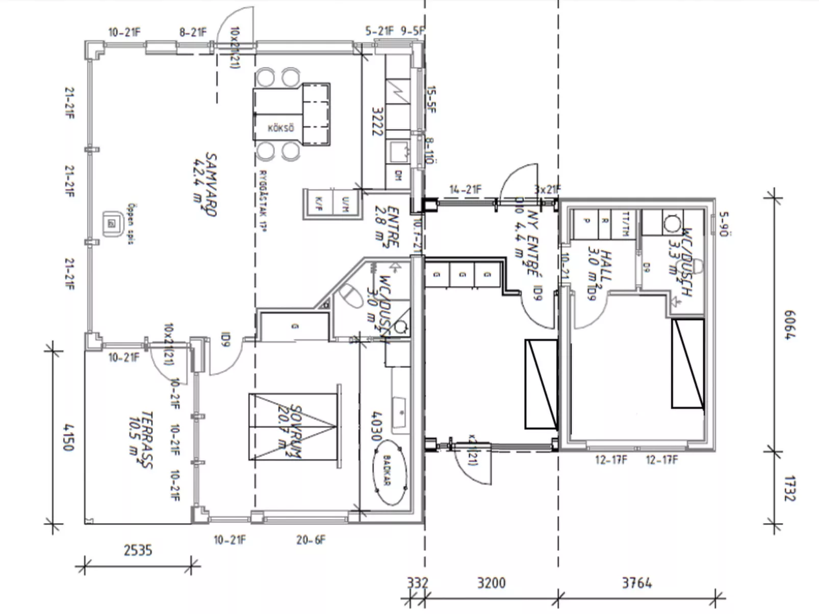 Villa "Vitasjö" mit Terrasse, Grill und Garten-Binnen