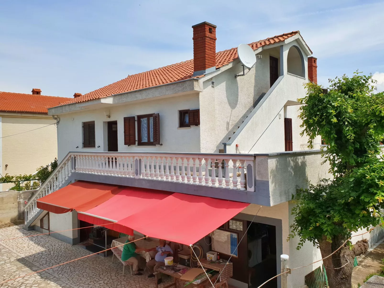 Apartment Bijelic - mit Balkon, 480 m vom Meer-Buiten