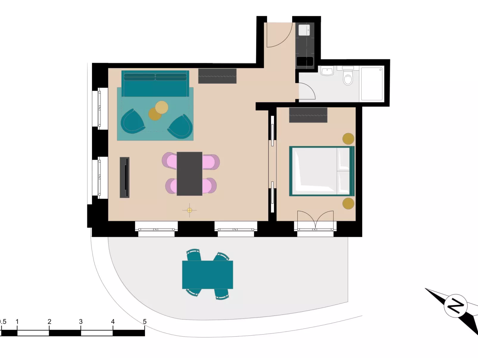 Bank House Suite 303-Binnen