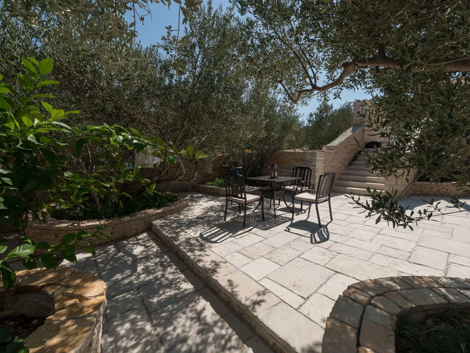 Wohnung "Villa Kos A-1" mit Pool-Buiten