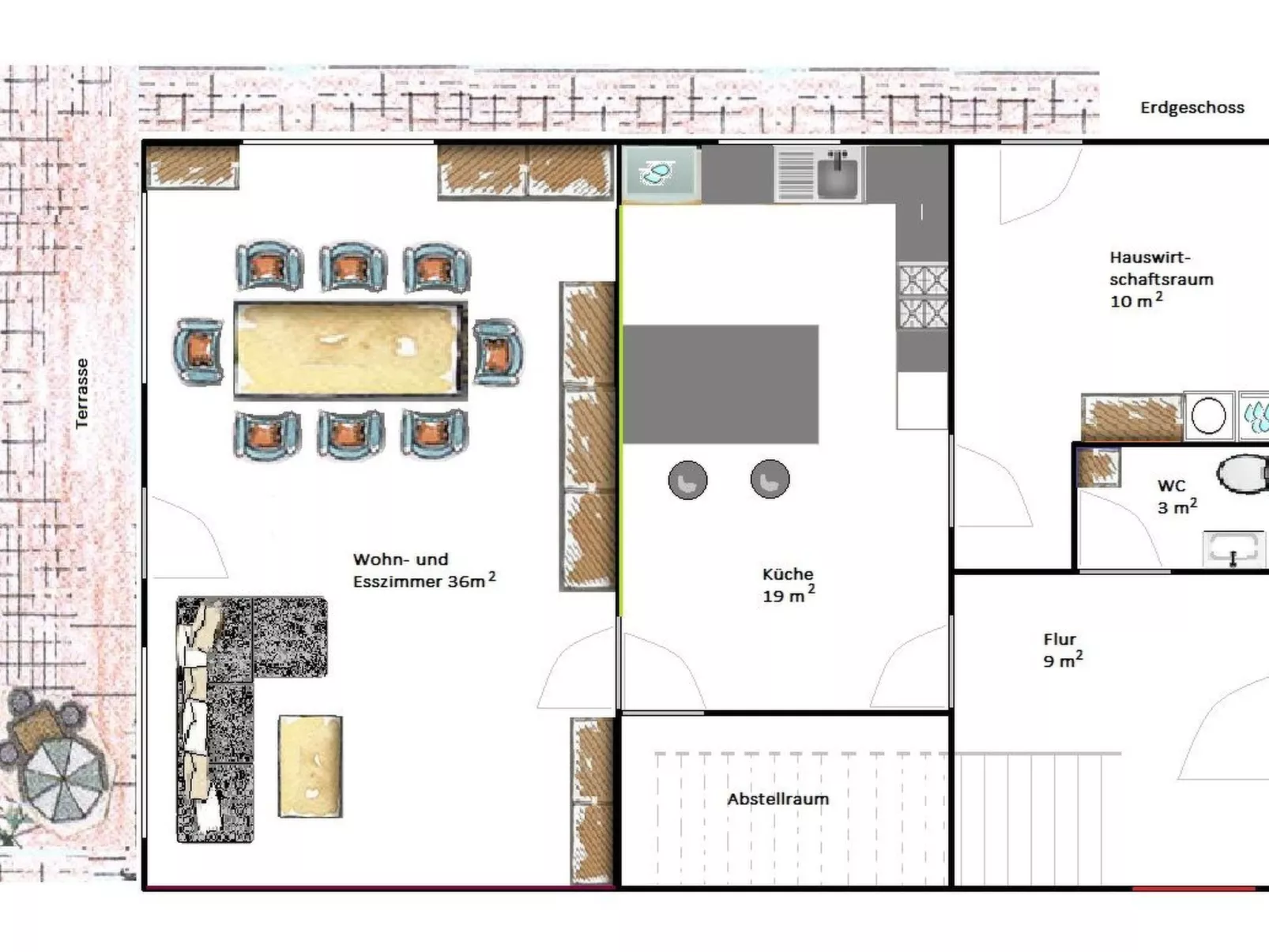 Geräumiges Ferienhaus mit Garten und Weitblick-Binnen