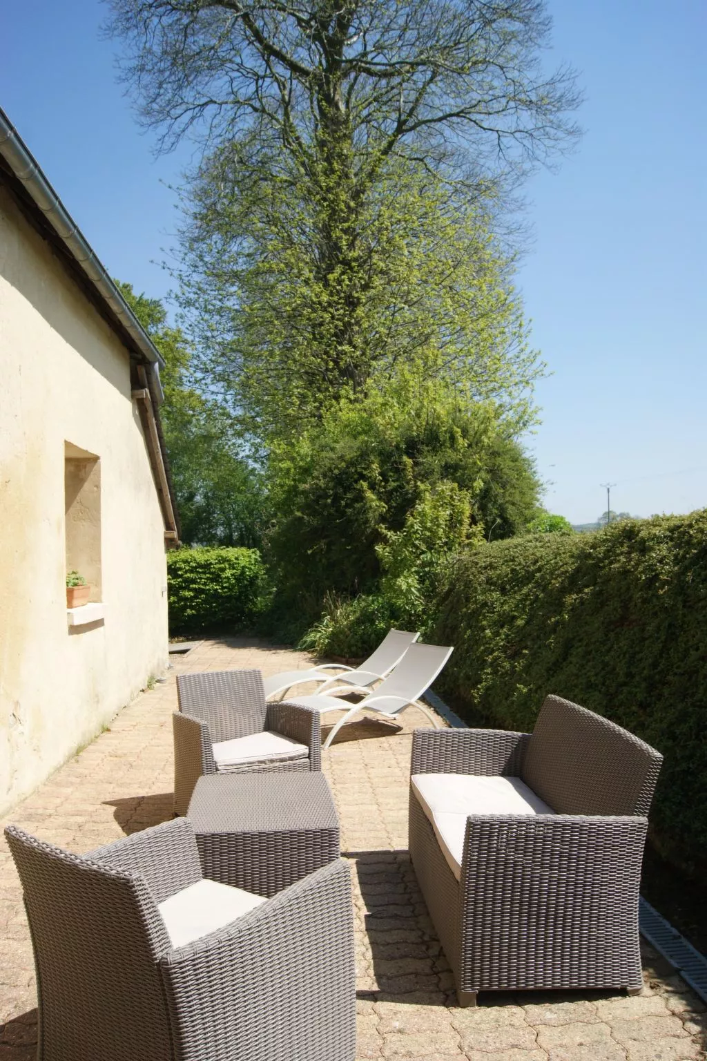 Normannisches Ferienhaus mit Charme les châtaigniers 1 Zimmer-Binnen
