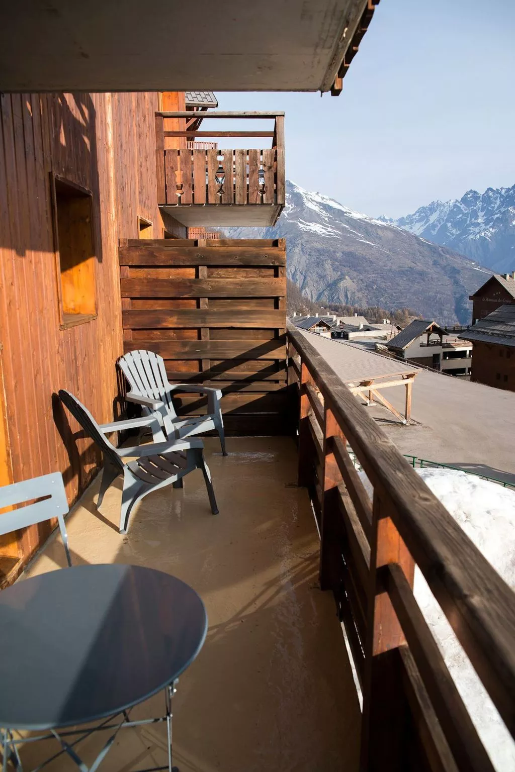 Wohnung direkt an der Piste, Schwimmbad, Sauna-Buiten