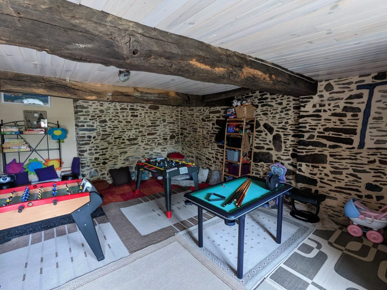 Gite Pamphilienne mit Blick auf Mont Saint Michel-Binnen