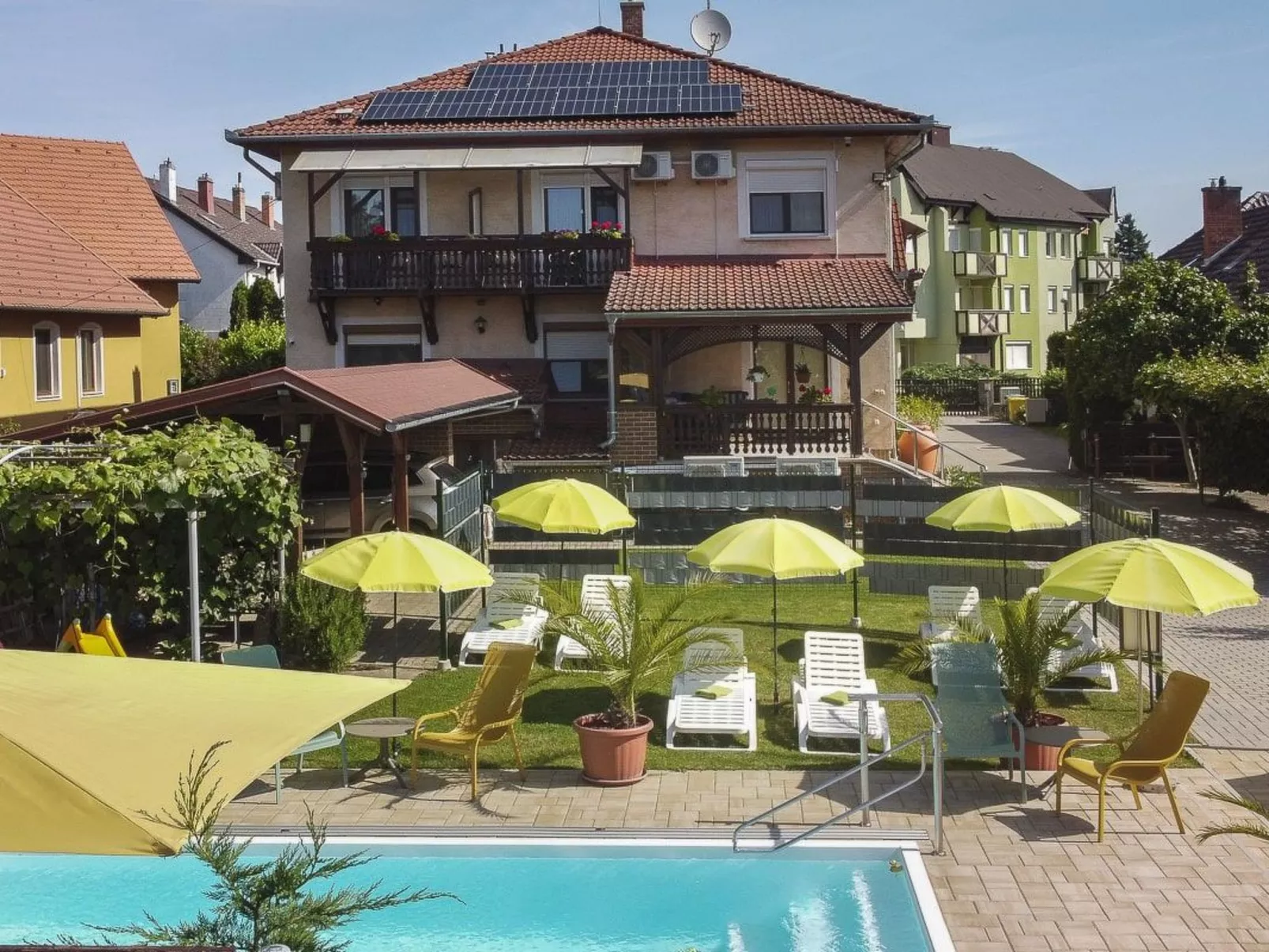 Apartement mit Balkon Nr.5 Ács Apartman Hévíz-Buiten