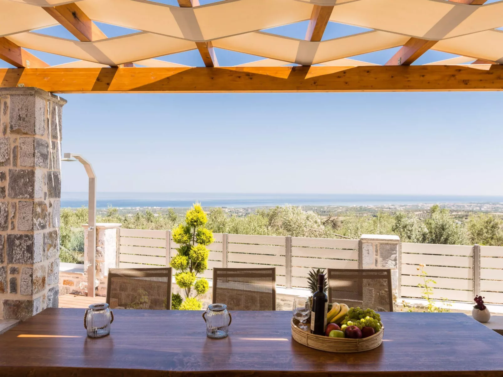 Family Villa Privater Pool Grillplatz Meerblick-Buiten