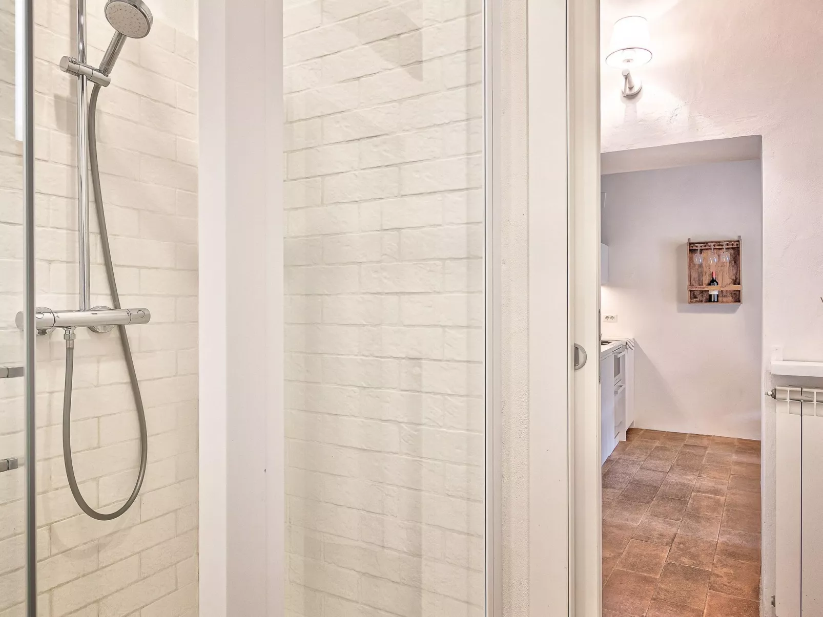 Charmante toskanische Wohnung mit Balkon und Blick.-Binnen