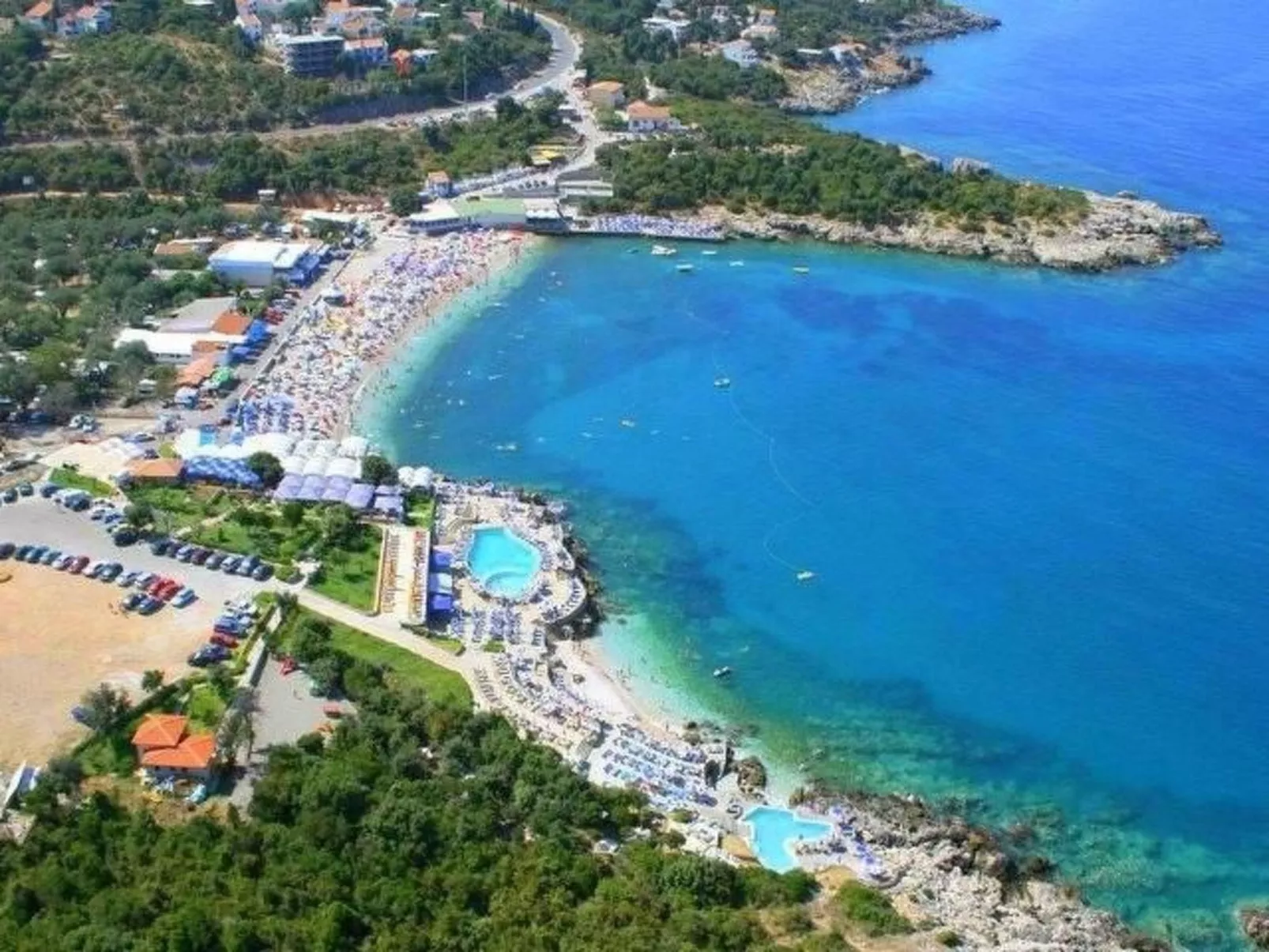 Gemütliche Wohnung mit Meerblick vom Balkon aus-Buiten