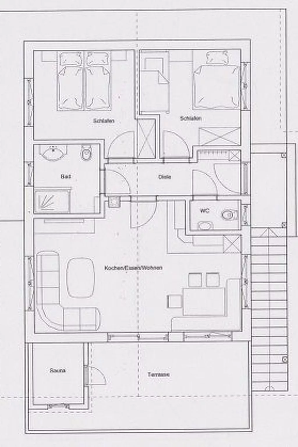 Chalet Waldhof mit Panoramasauna-Binnen
