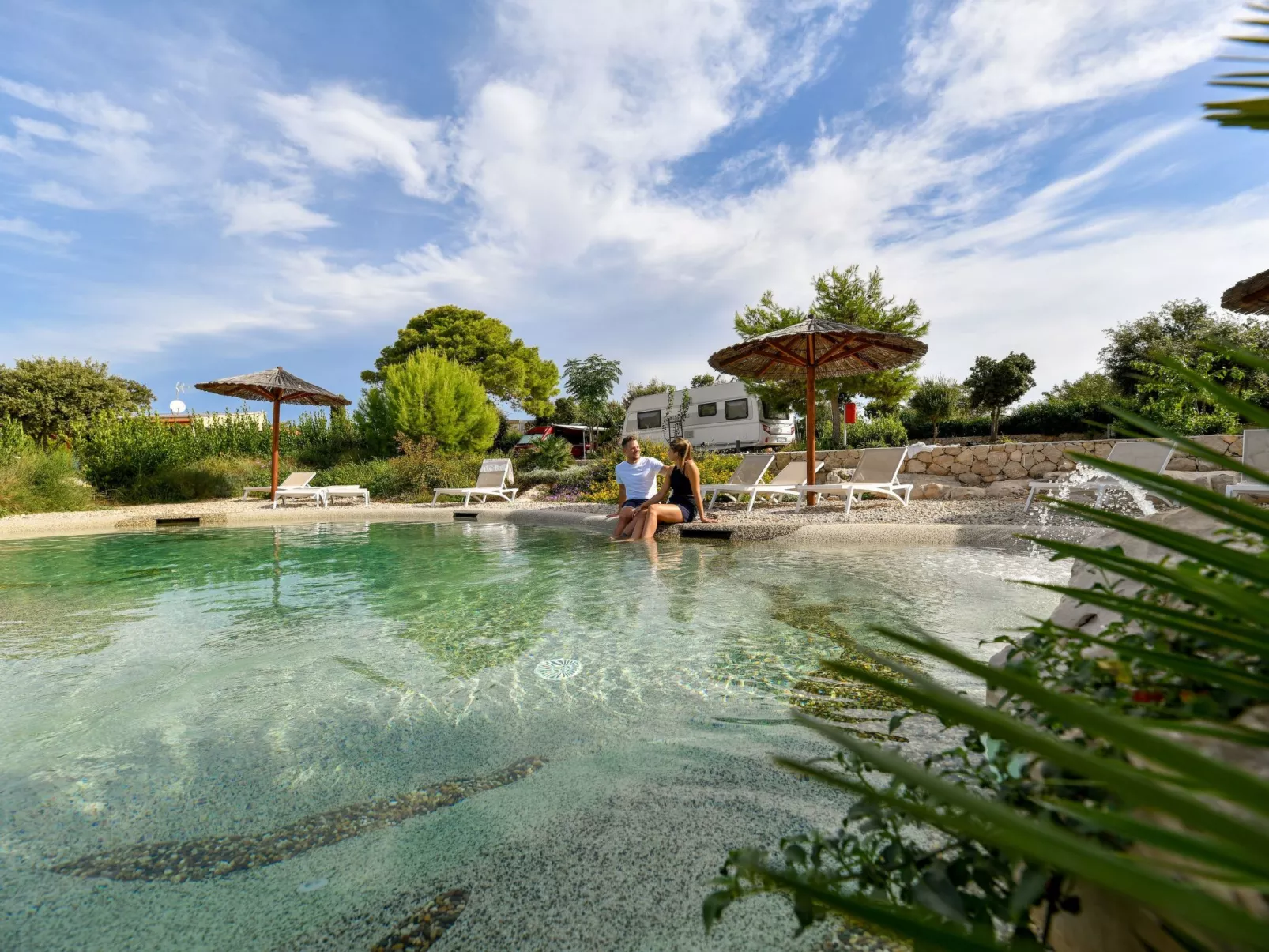 Mobilheim direkt am Strand-Buiten
