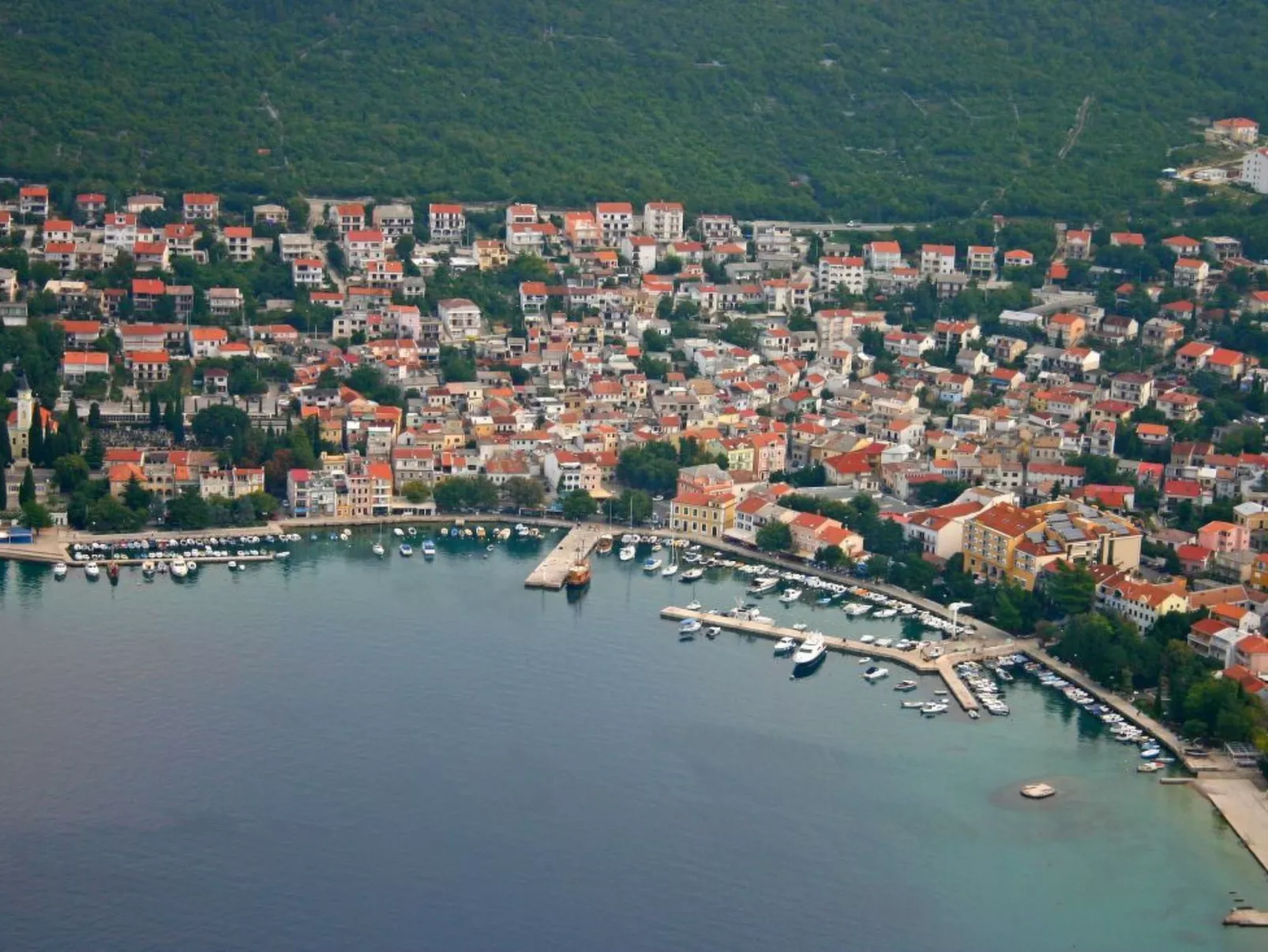 Wohnung in Selce für 6 Personen mit Meerblick-Buiten