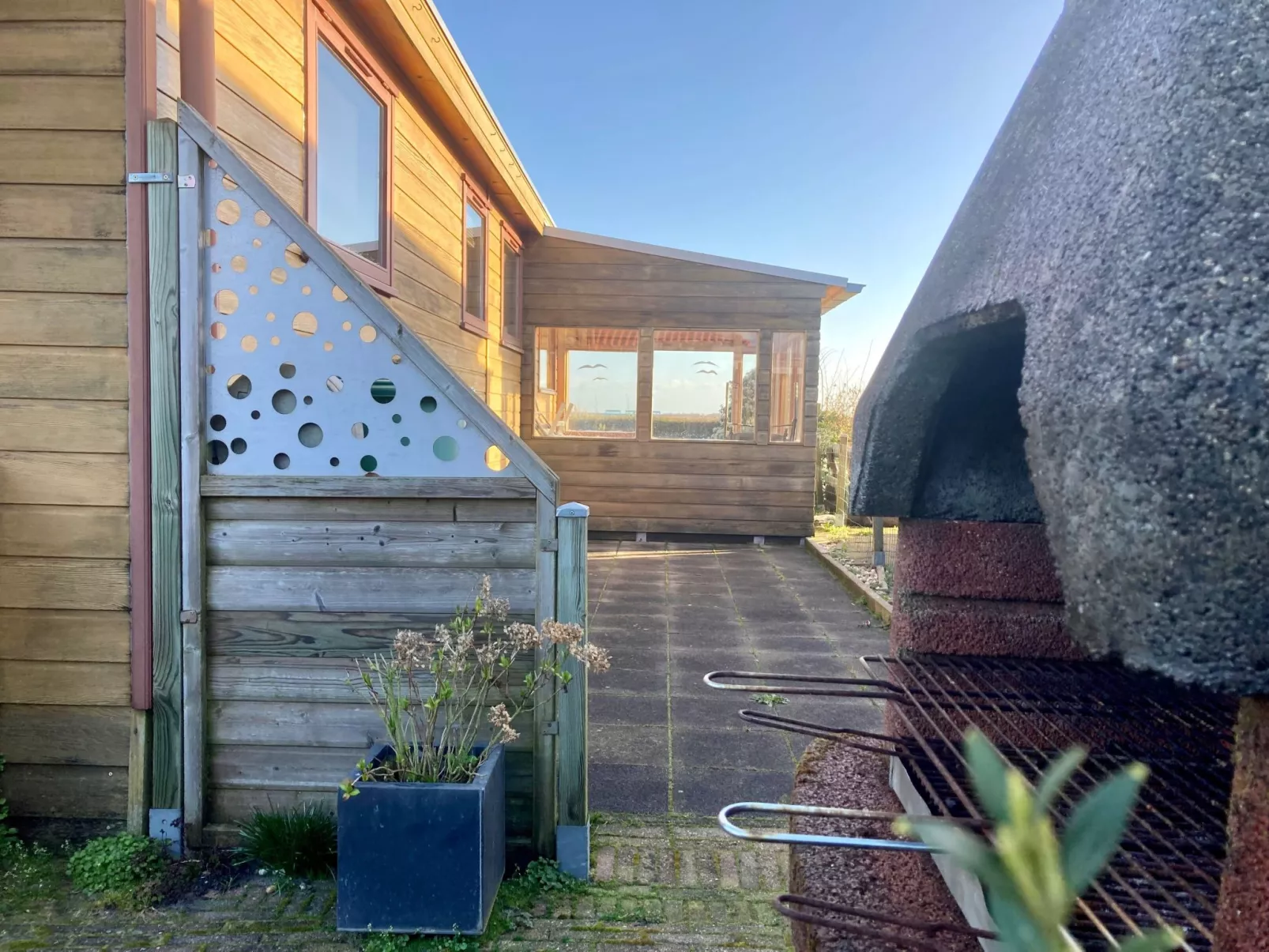Haus Sonnenschein mit Blick auf das Lauwersmeer-Buiten