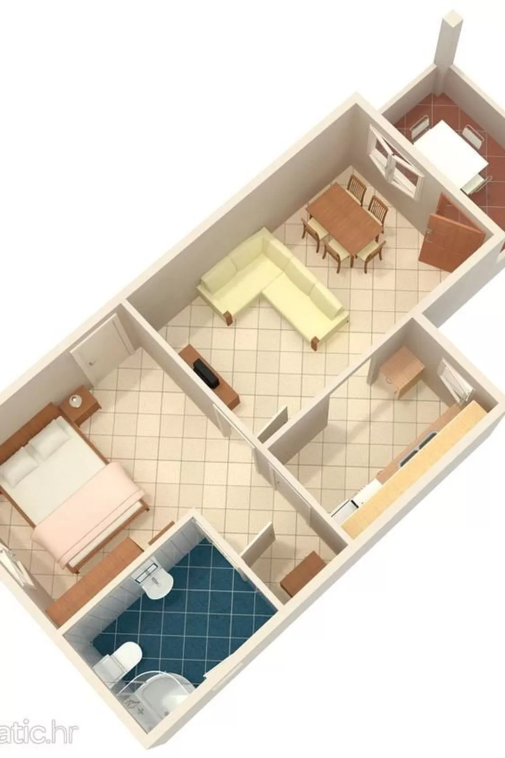 Apartment in Pula, Kroatien mit hohen Gästebewertungen-Binnen