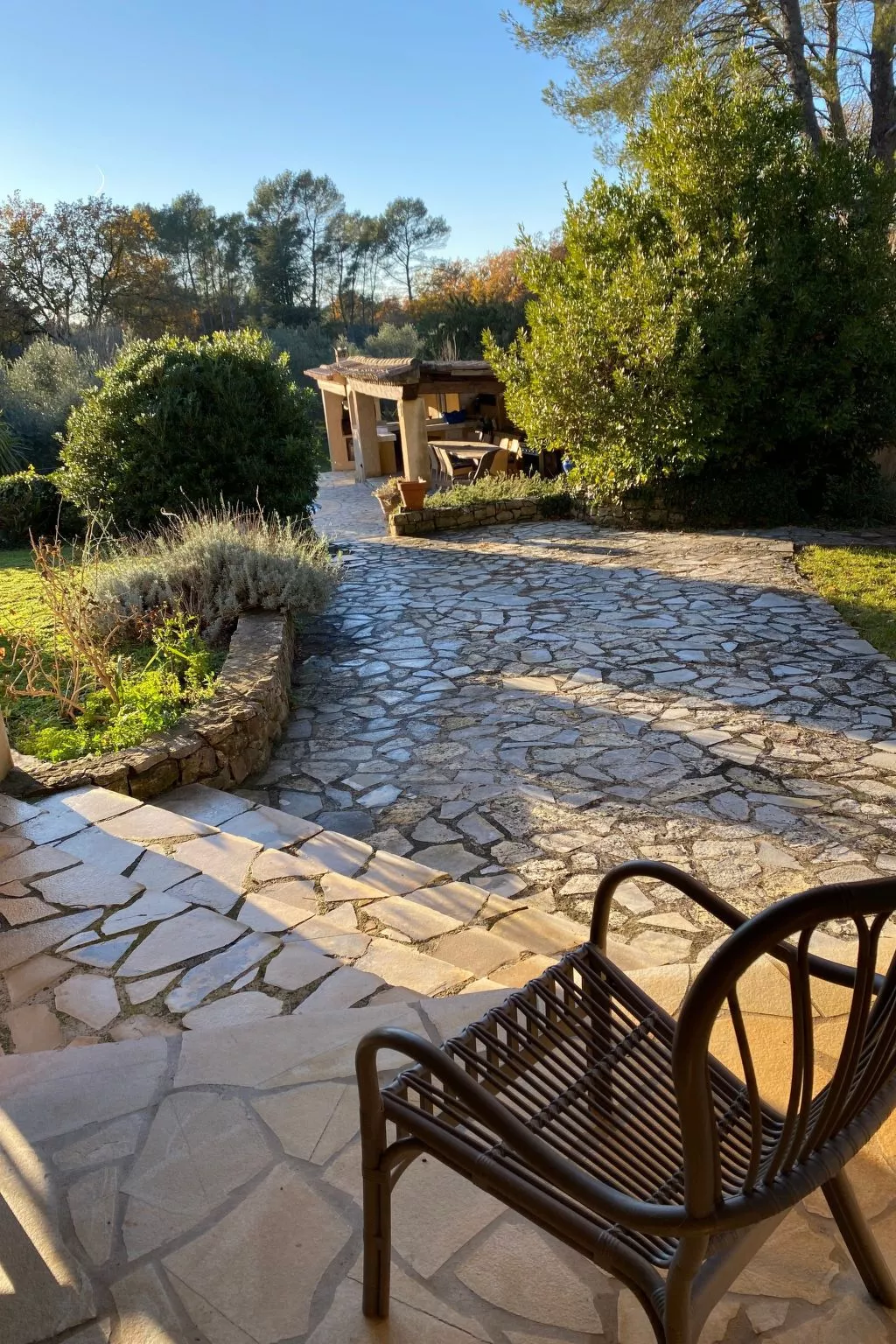 Klimatisiertes Mas Les Heures Bleues mit Pool - Buiten