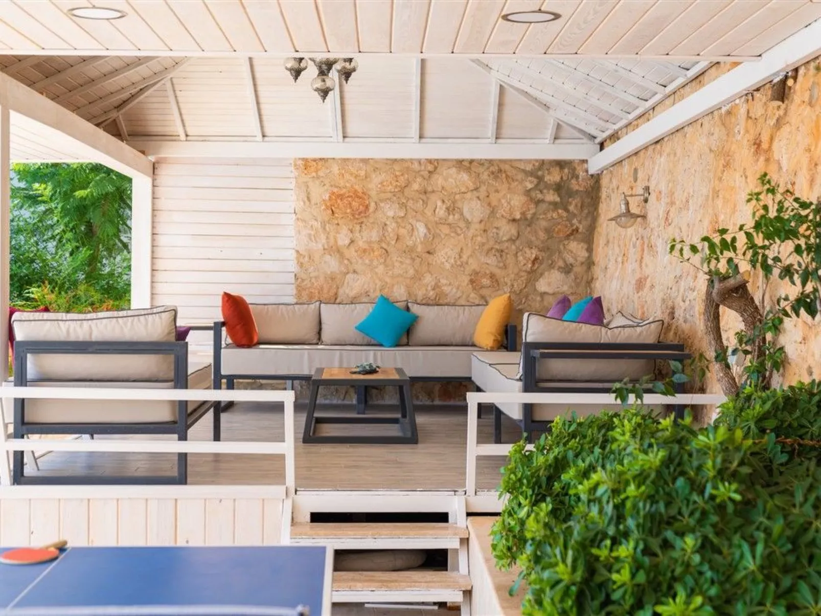 Villa Blueline mit Pool und Meerblick, im Zentrum-Binnen