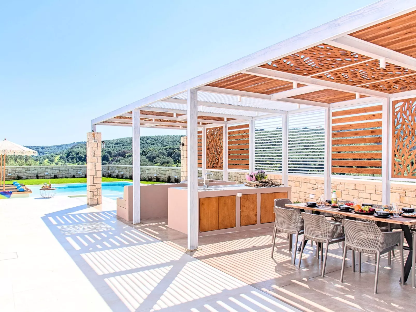 Blue Lake Villa Beheizter Pool-Buiten