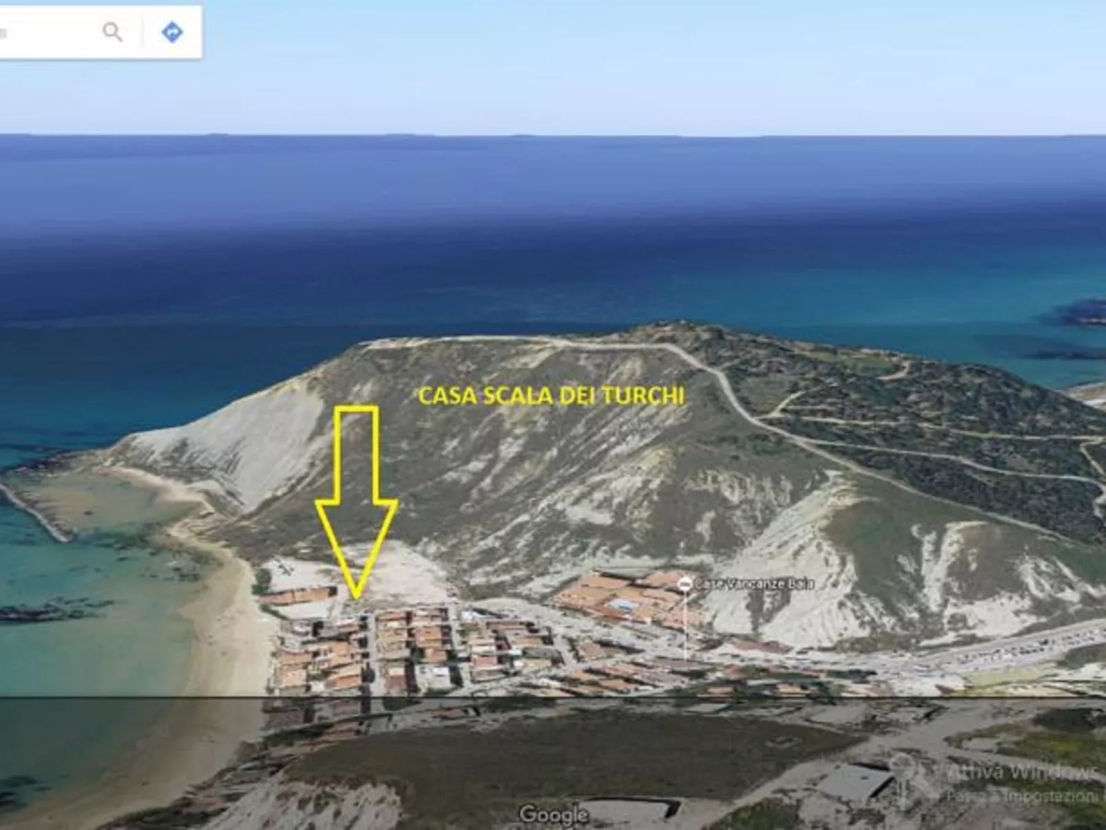 Wohnung an der Scala dei Turchi-Binnen