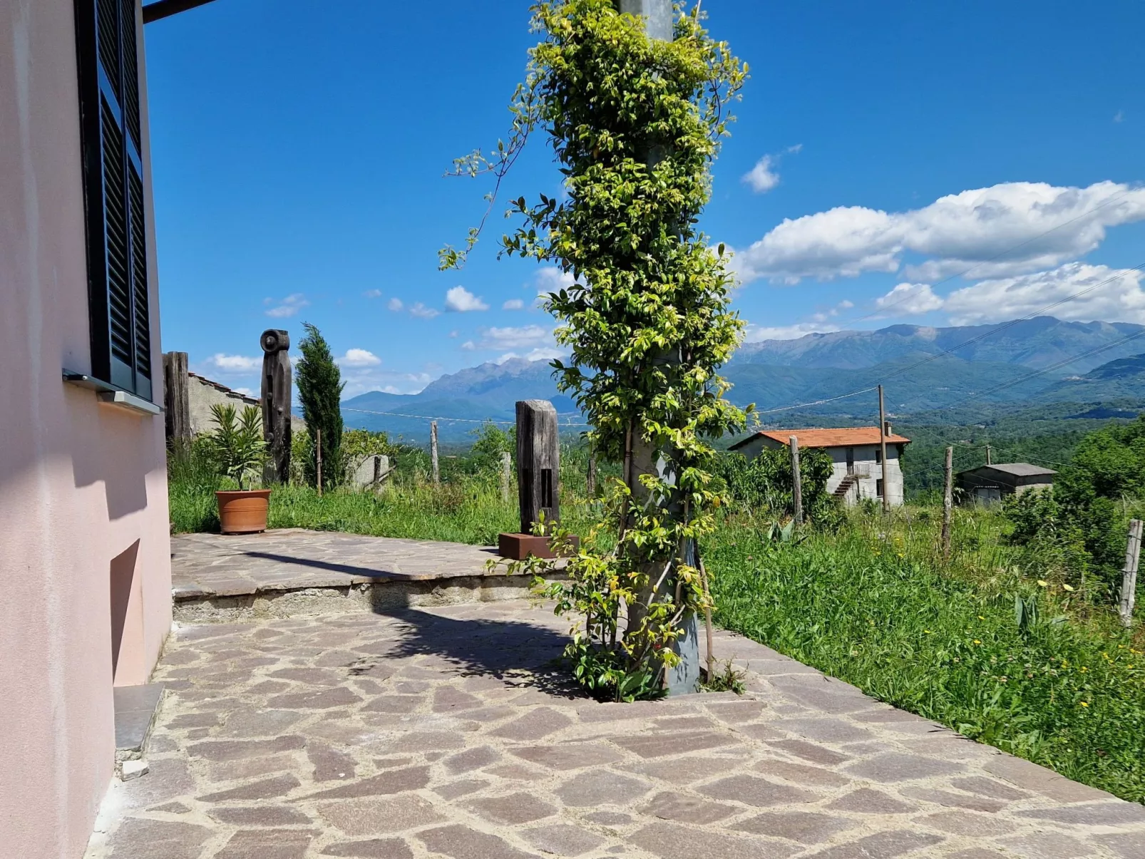 Mini-Appartement Casa Colombana mit Panoramablick - Buiten