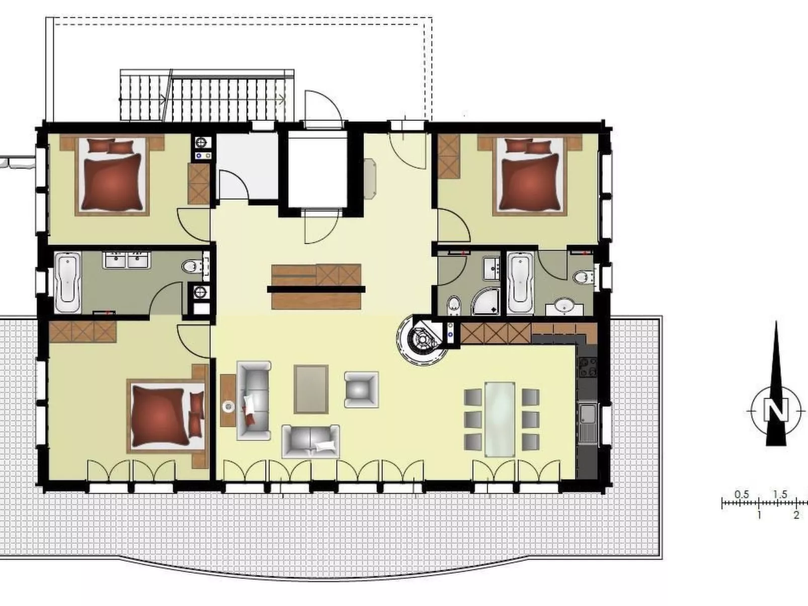 Apartment Bränderli 4.5-Binnen