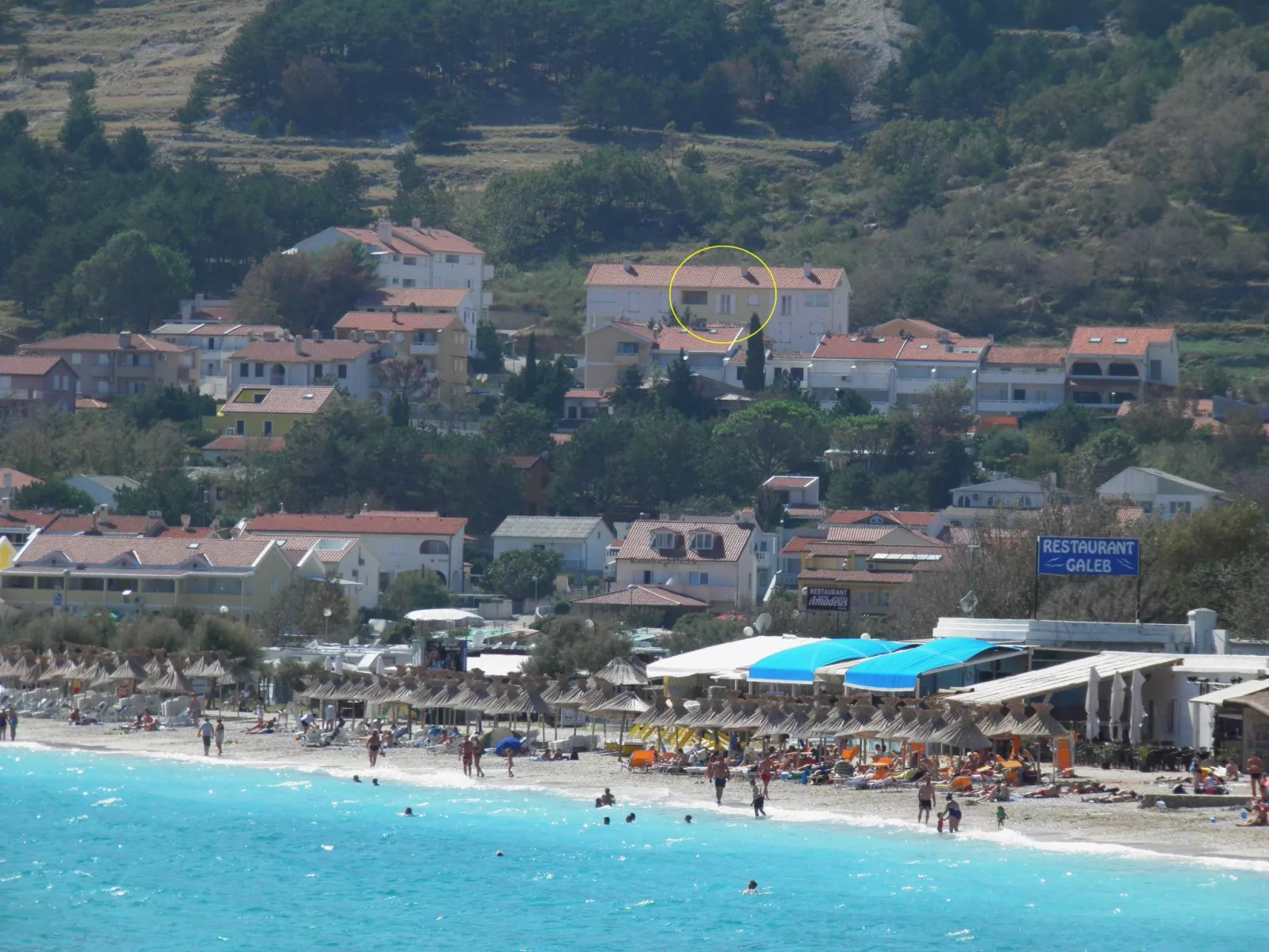 In Baška mit Eigener Terrasse-Buiten