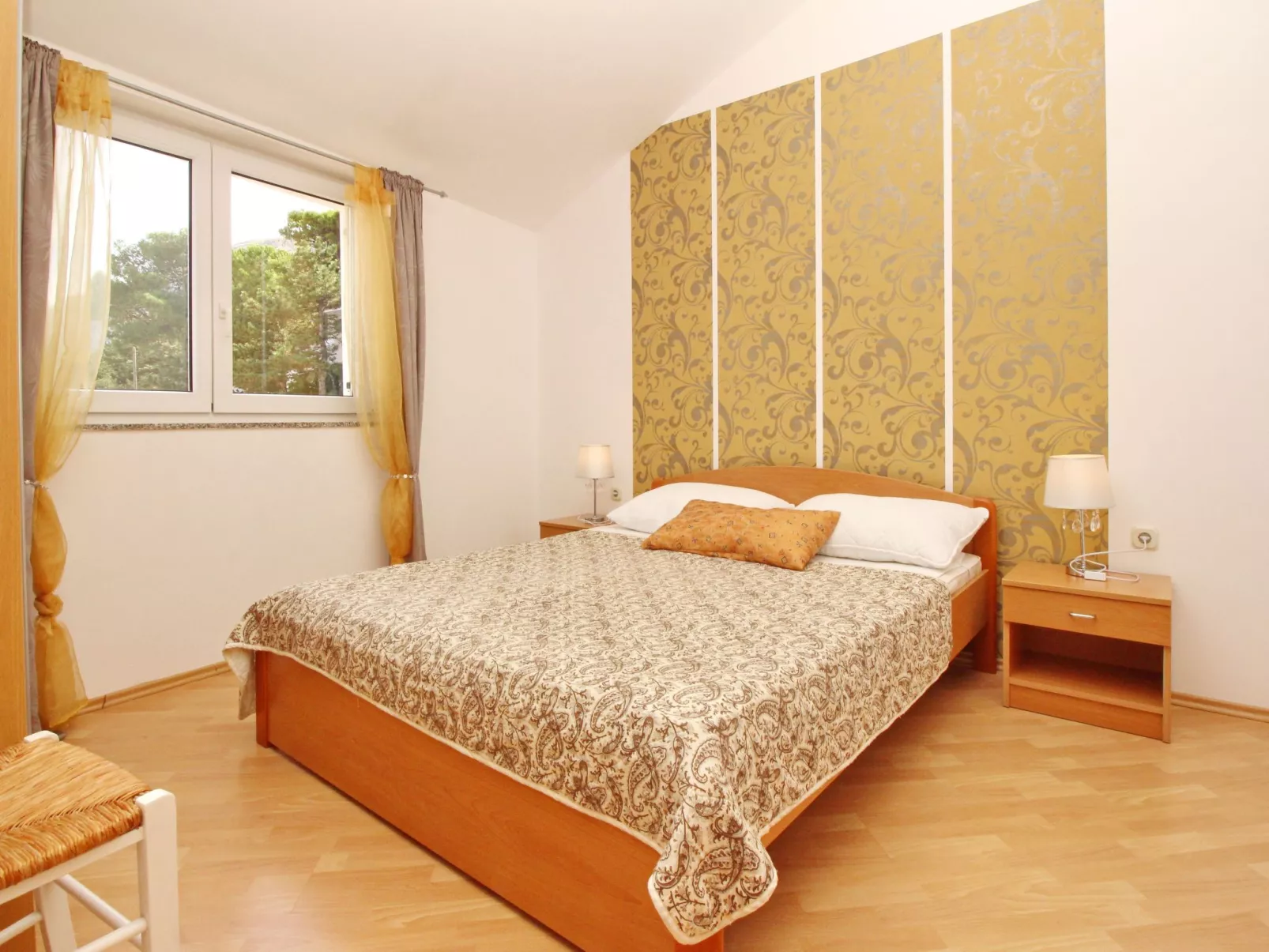 In Baška mit Eigenem Balkon-Binnen