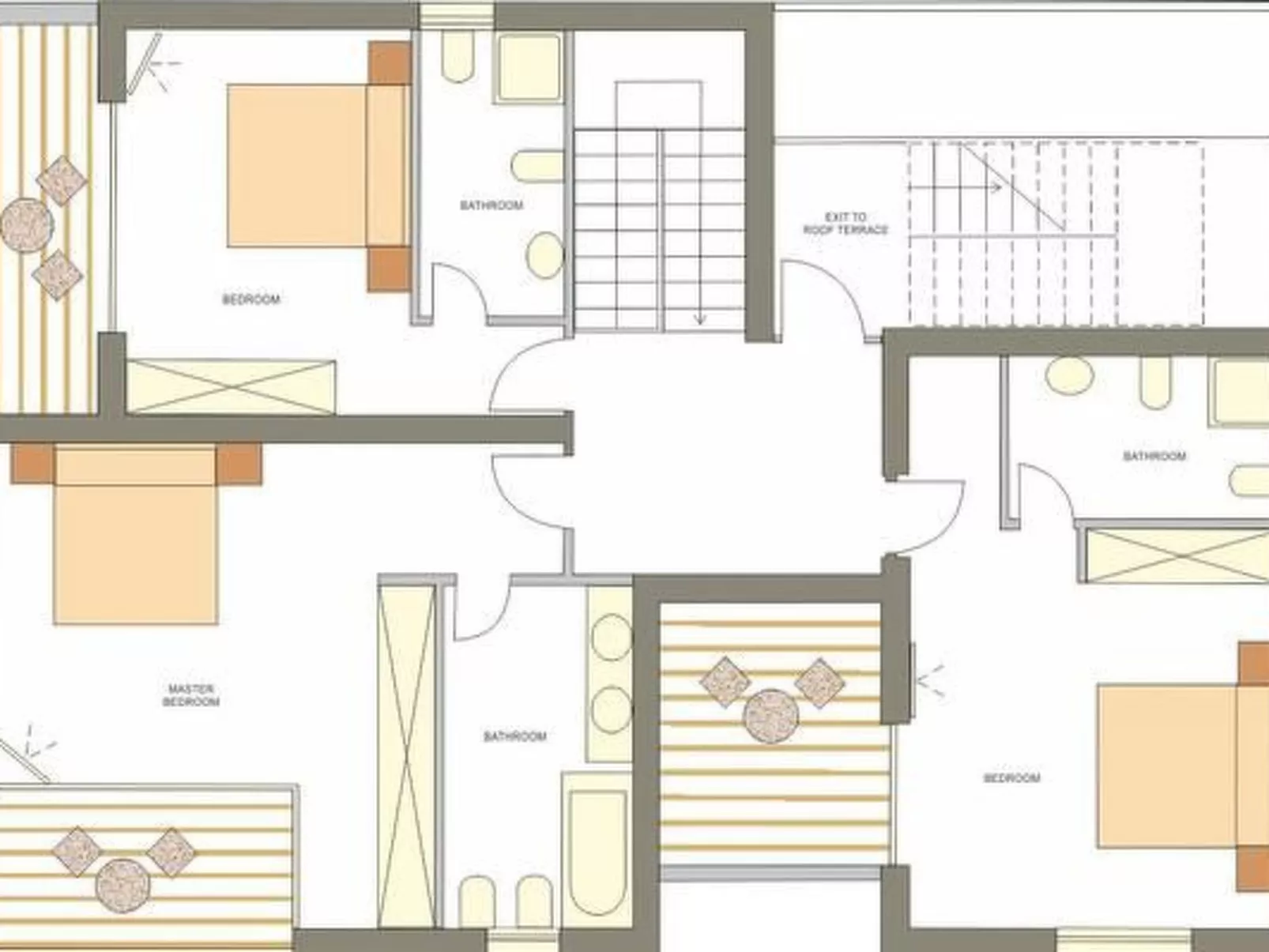 Designvilla mit Dachterrasse und Panoramablick-Binnen