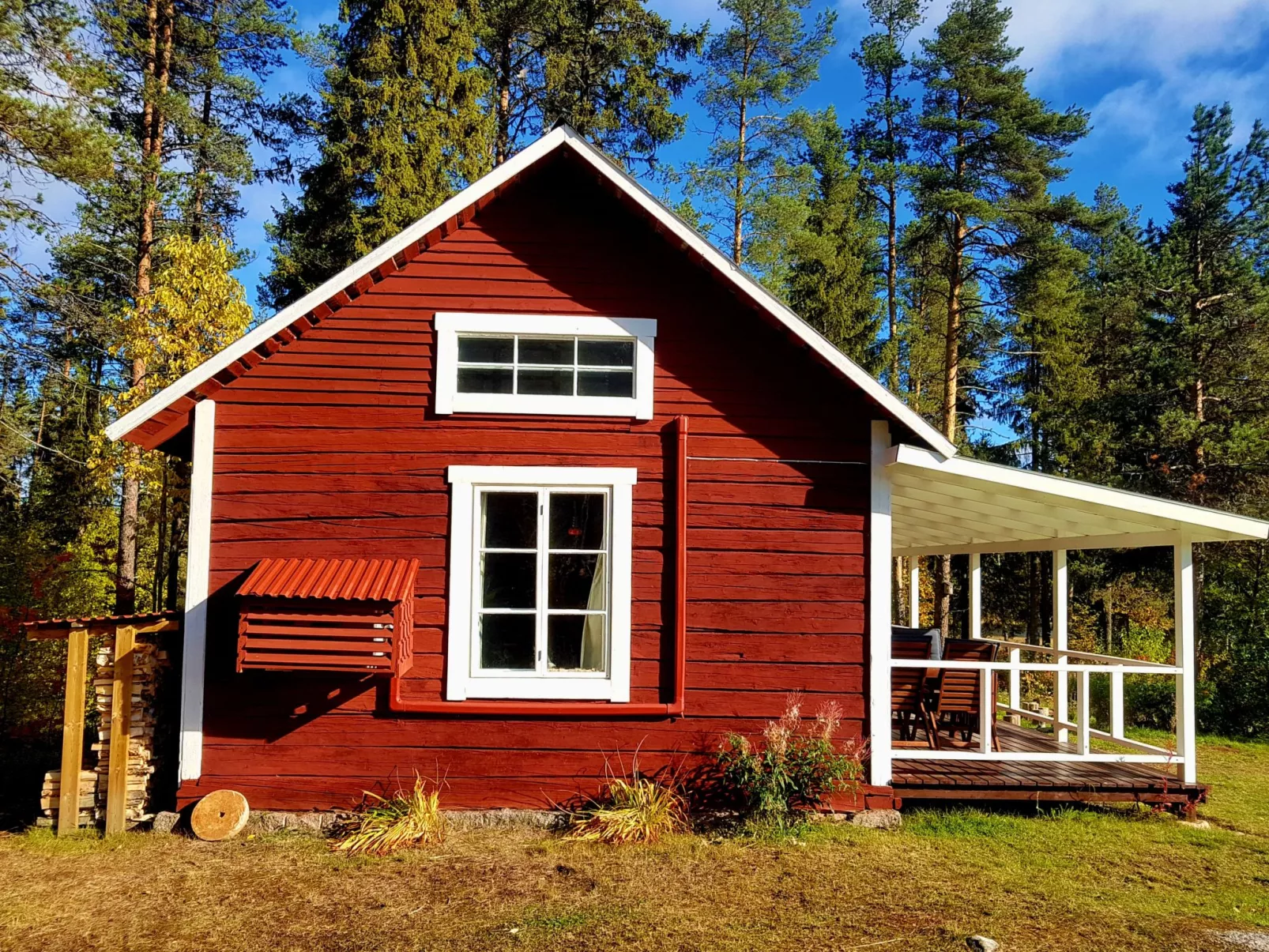 Charmantes Ferienhaus in der Wildnis Lapplands-Buiten