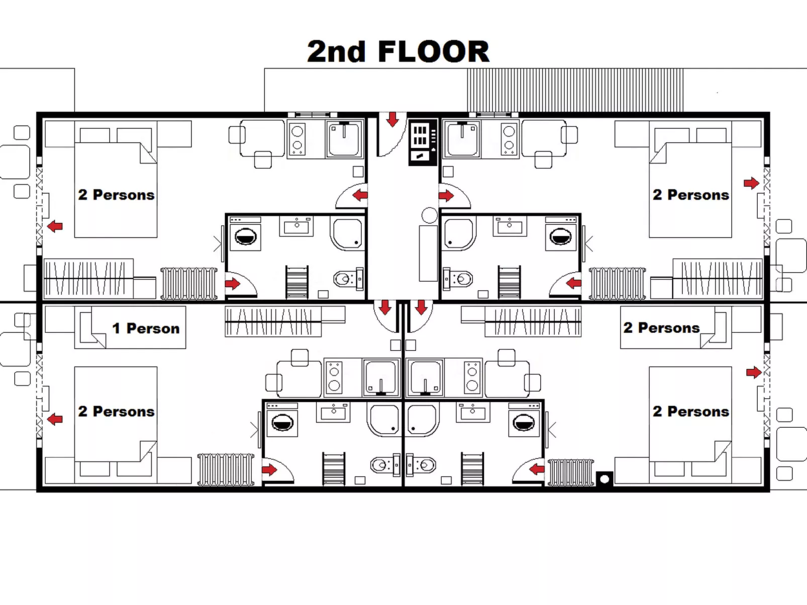Studio-Apartment mit Balkon - Binnen