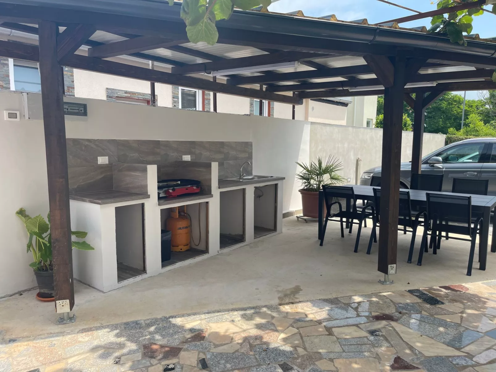 In Fažana mit Garten und Terrasse-Buiten