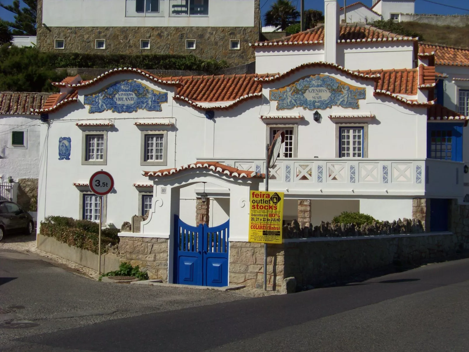 Schöne Wohnung in Azenhas Mar mit privatem Balkon-Buiten